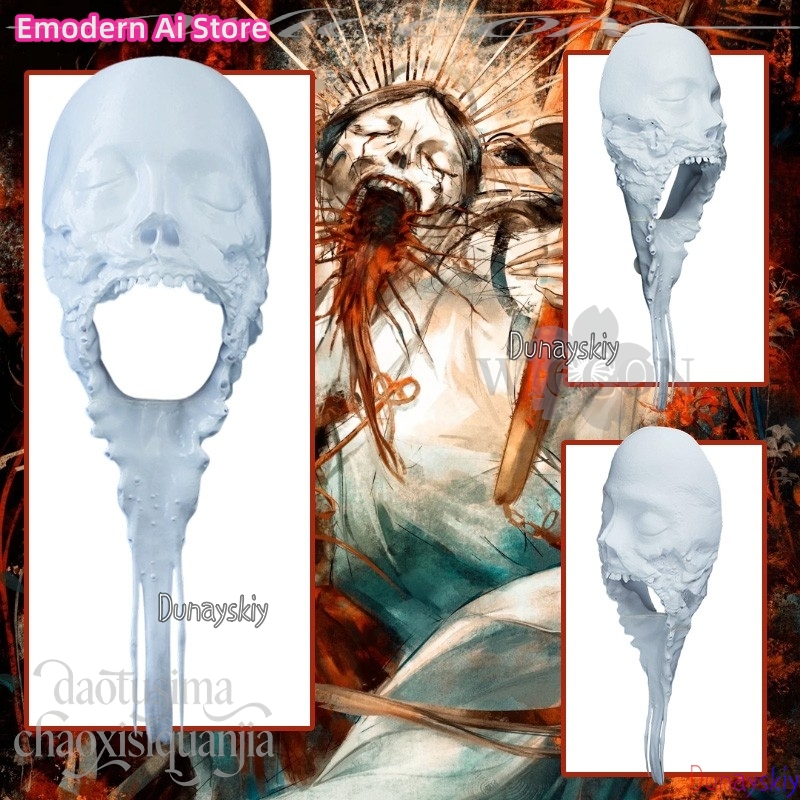Cosplay Prop Diy - Horror anime branco diy coloração assustador