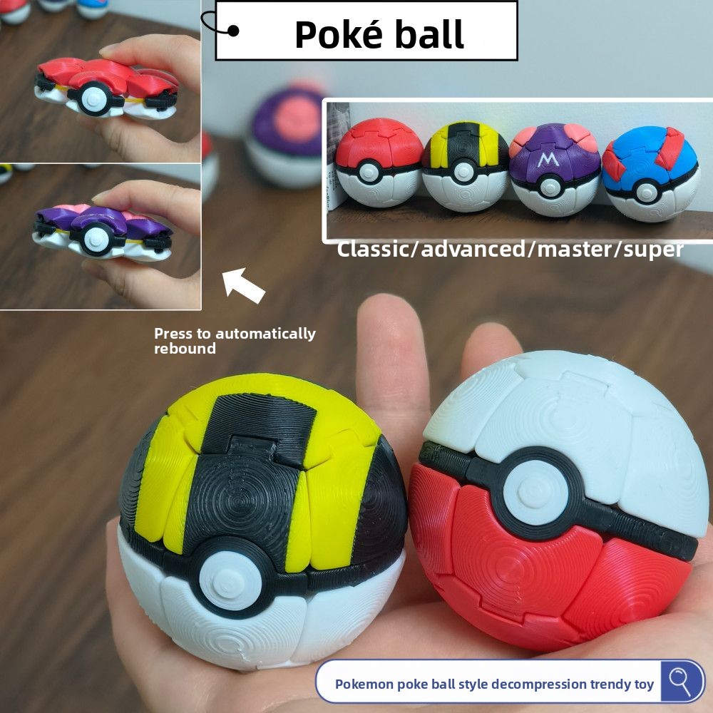 Pokeball Cosplay Prop - Nova Bola Pop 3D Transformável de