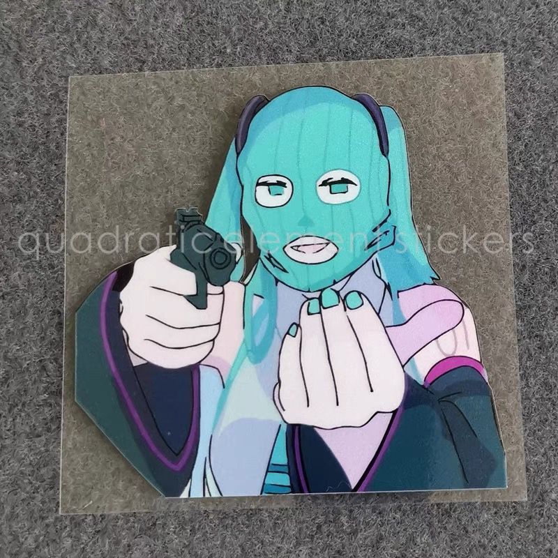 Cosplay Prop Diy - Adesivo de Moto Miku à Prova