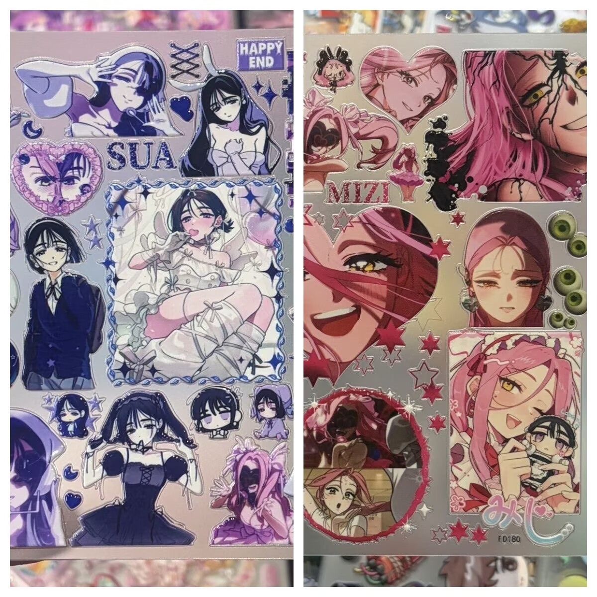 Cosplay Prop Book - Adesivos 3D em Relevo de Personagens