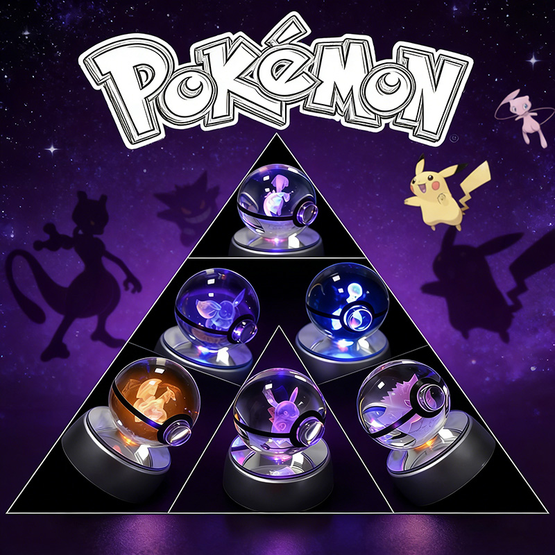 Cosplay Fireball Prop - Poké Bola de Cristal Pokémon 3D