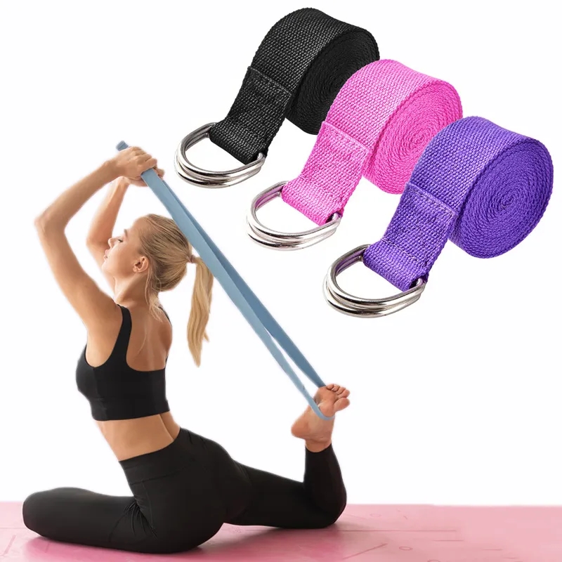 D Ring Strap - 183*3.8cm cinta de yoga algodão exercício