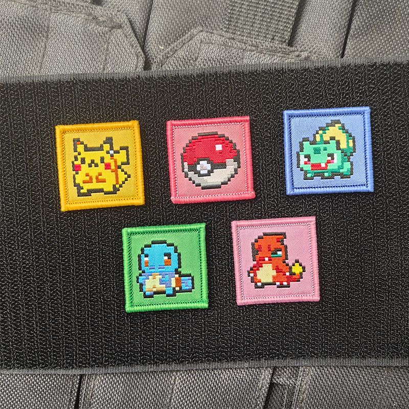 Pokeball Cosplay Prop - Patches de Bordado Pixel do Jogo