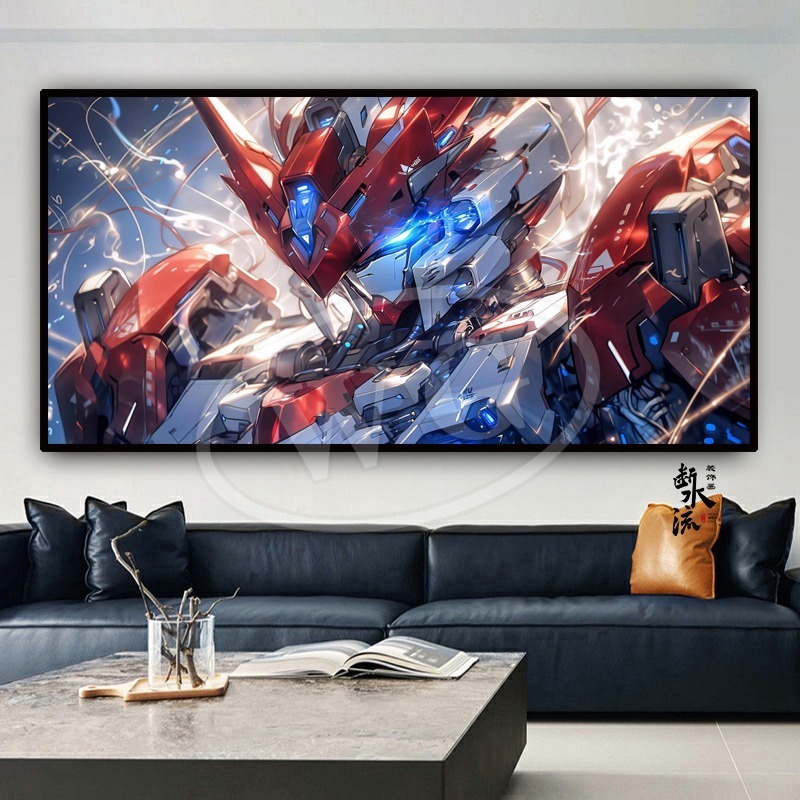 Bandai Gundam Hg - Gundam Anime Pendurado Pinturas, Ataque Livre,