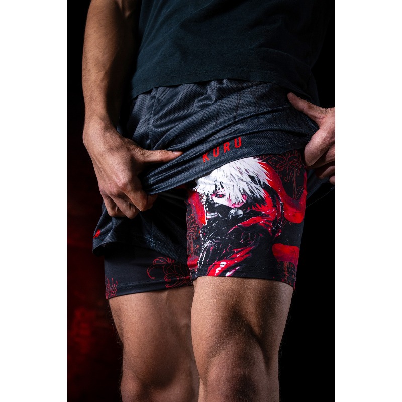 Shorts de Compressão 2 em 1 An - Cosplay Flame Prop avaliação e preço
