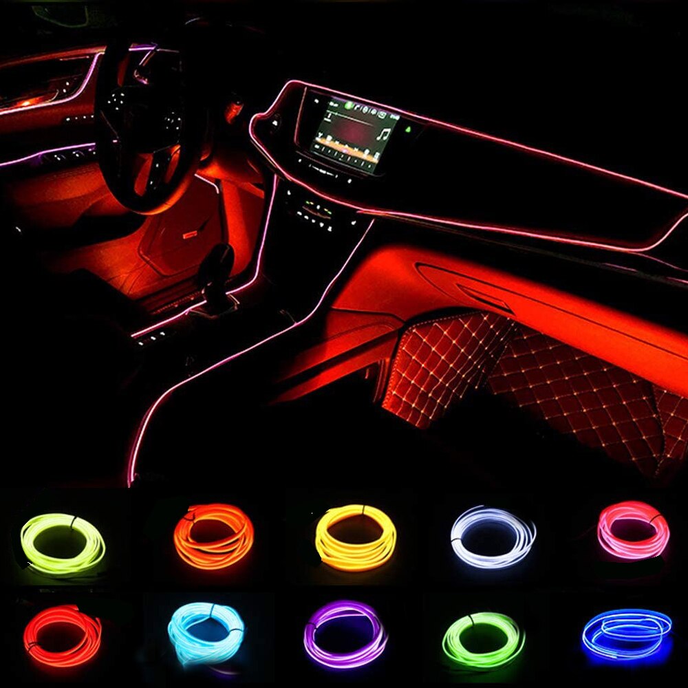 1m/3m/5m usb led luz ambiente  - Led El Wire avaliação e preço