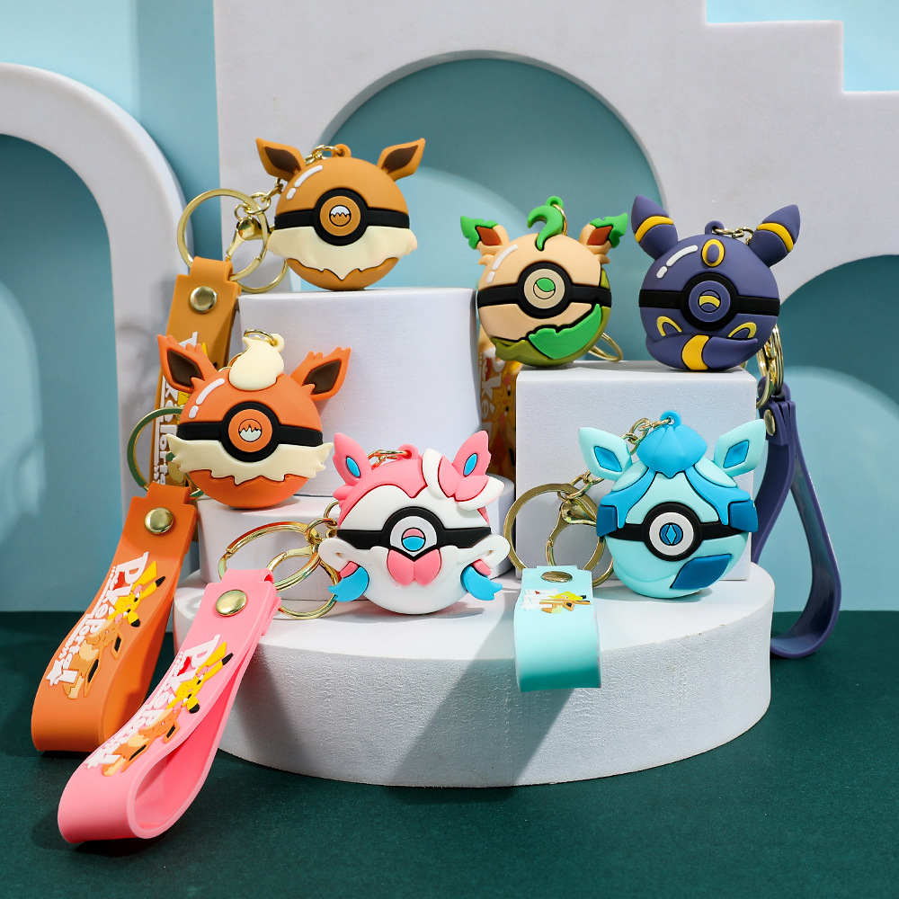 6 Peças Chaveiro de Silicone F - Pokeball Cosplay Prop avaliação e preço