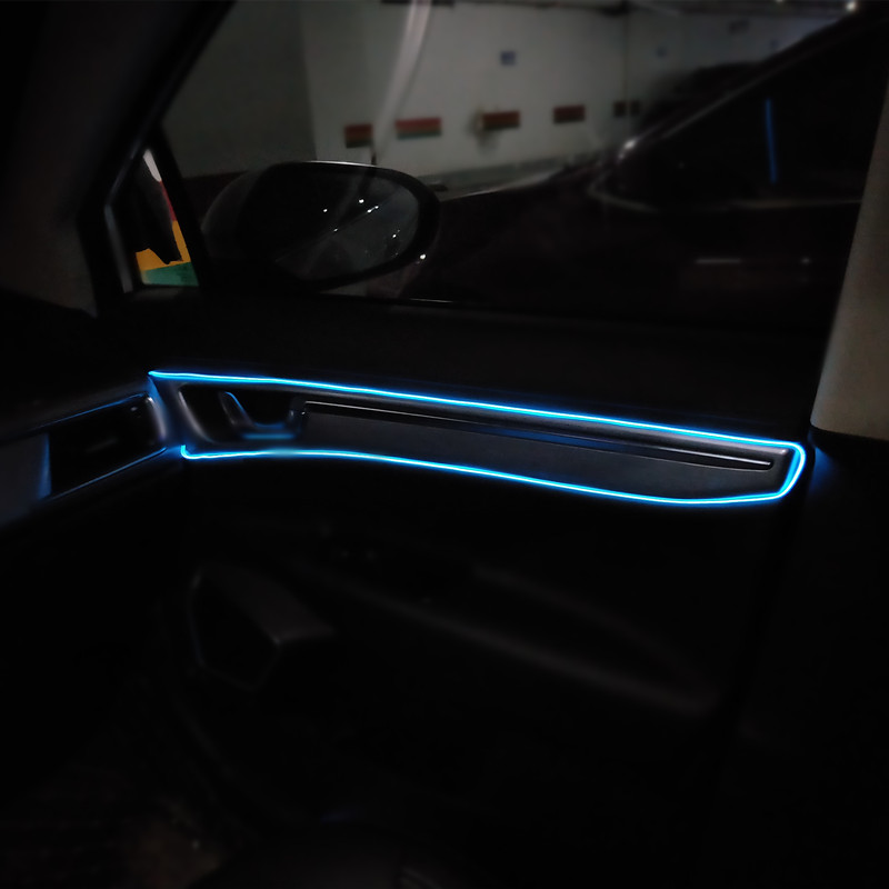 1m/3m/5m interior do carro con - Led El Wire avaliação e preço