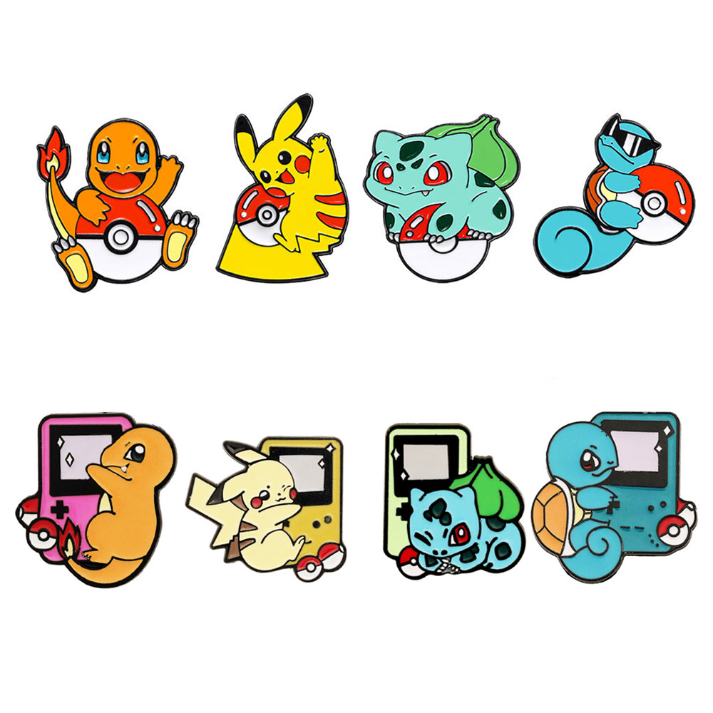 Conjunto de 4/8 Pins de Esmalt - Pokeball Cosplay Prop avaliação e preço